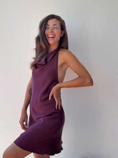 Abito Marilyn Borgogna