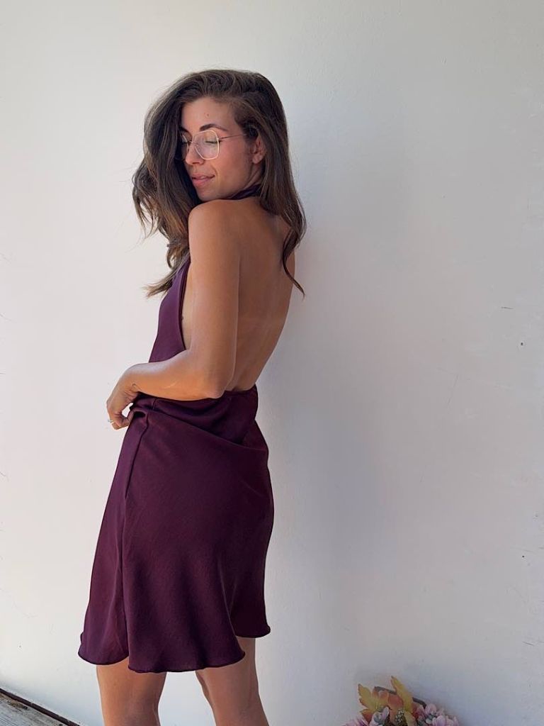 Abito Marilyn Borgogna