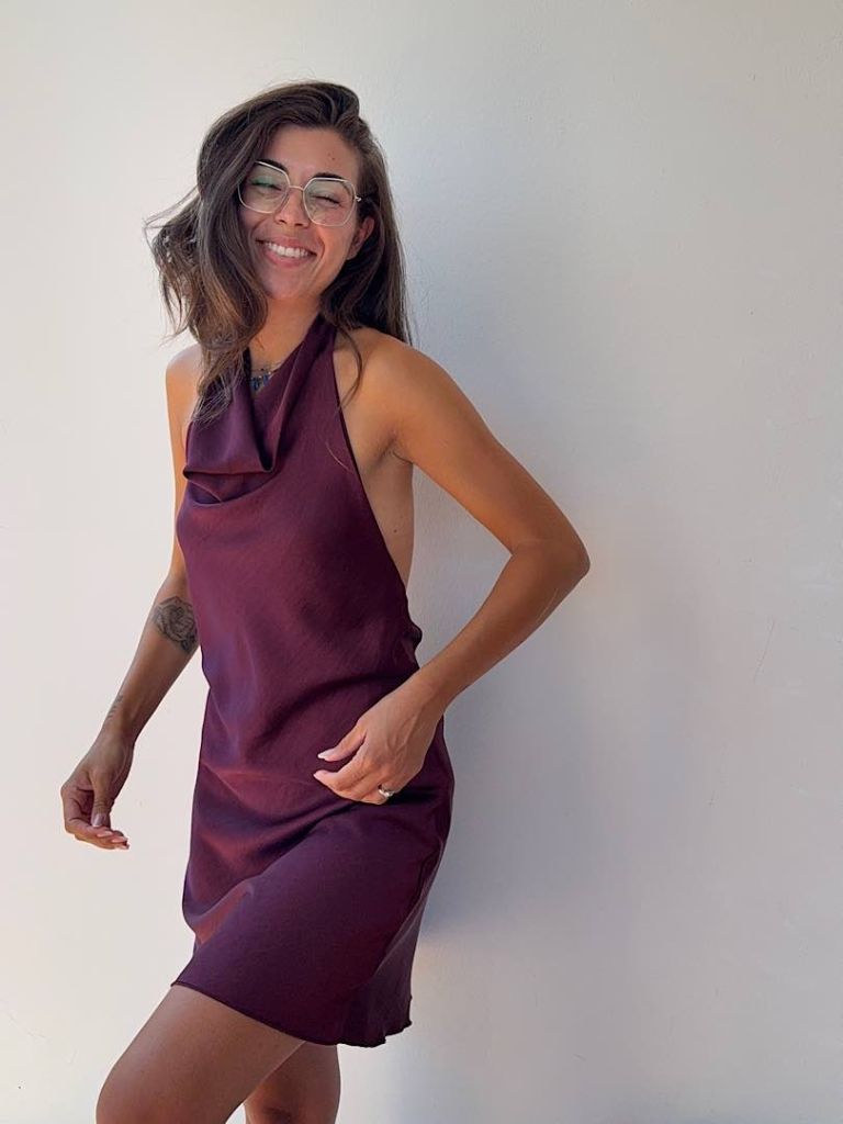 Abito Marilyn Borgogna