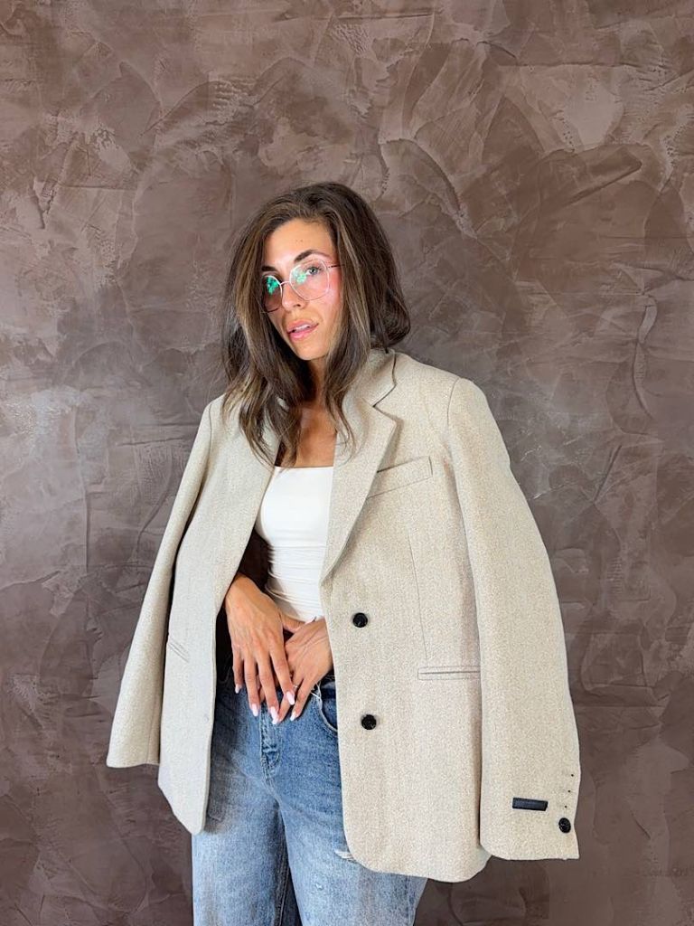 Blazer Oversize misto lana