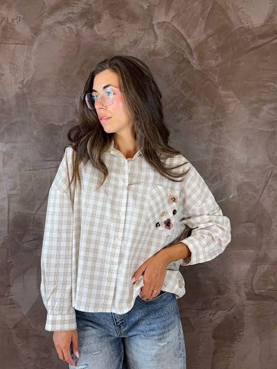 Camicia Wija Oversize a quadri