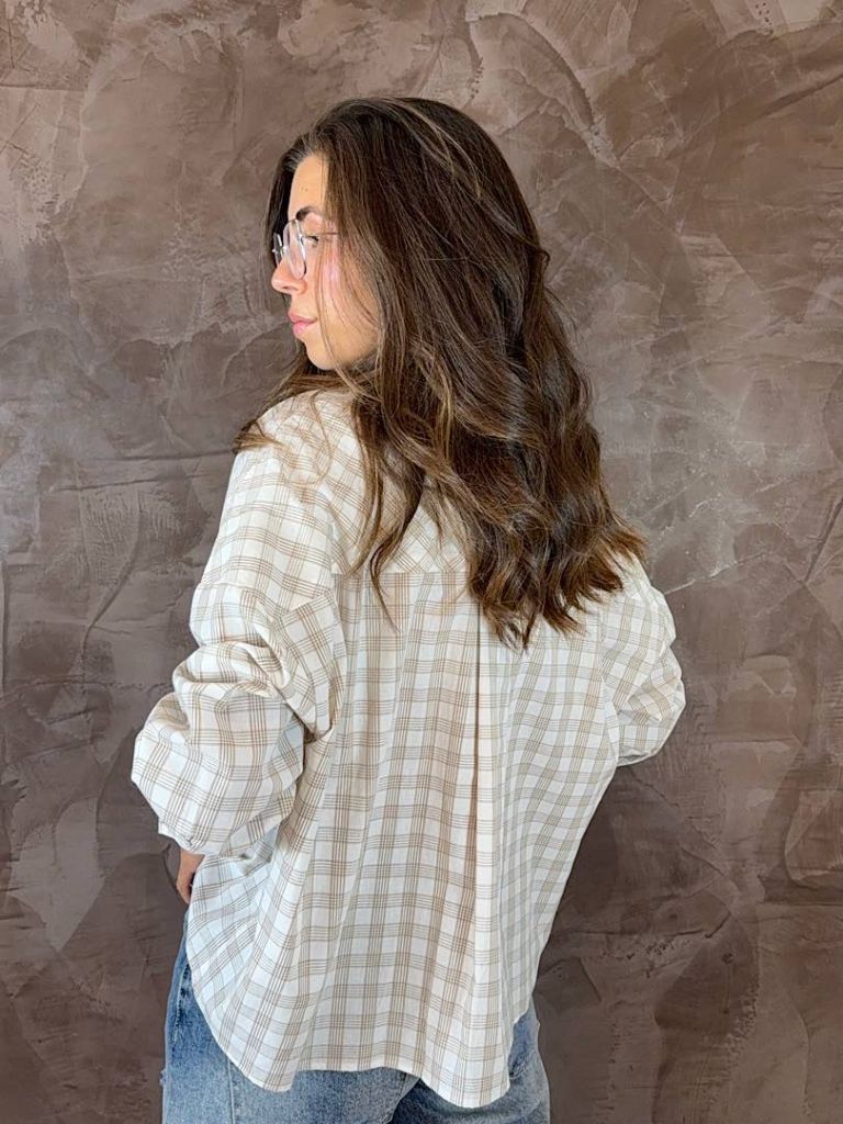 Camicia Wija Oversize a quadri