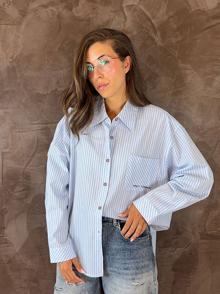 Camicia Oversize a Righe