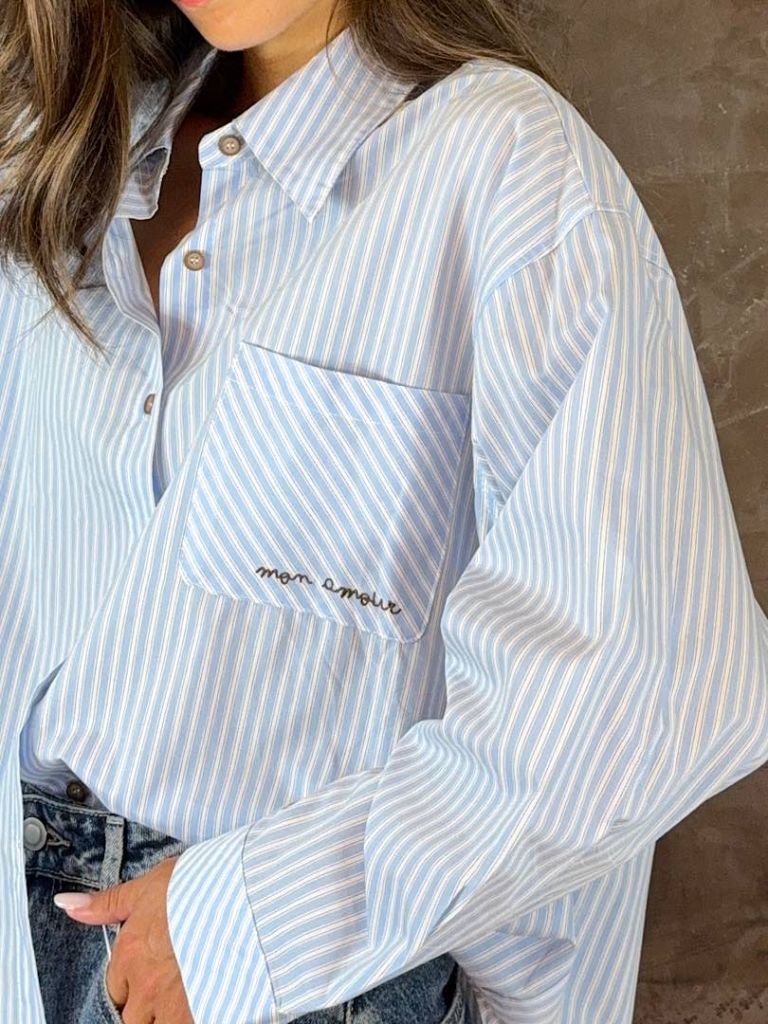 Camicia Oversize a Righe