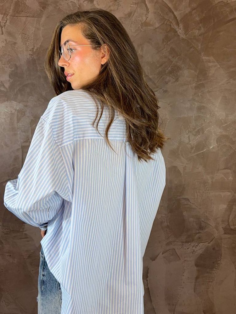 Camicia Oversize a Righe
