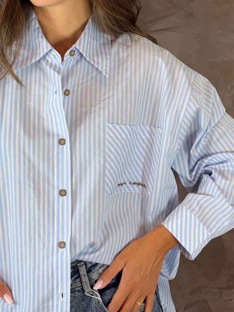 Camicia Oversize a Righe