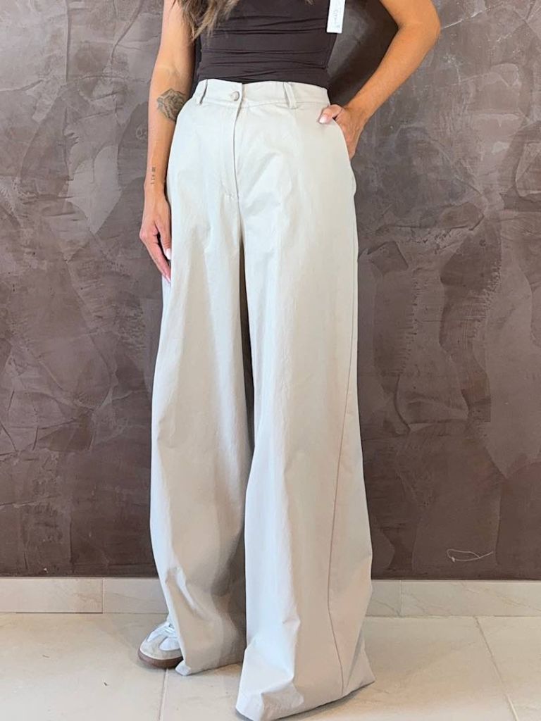 Pantalone palazzo in cotone