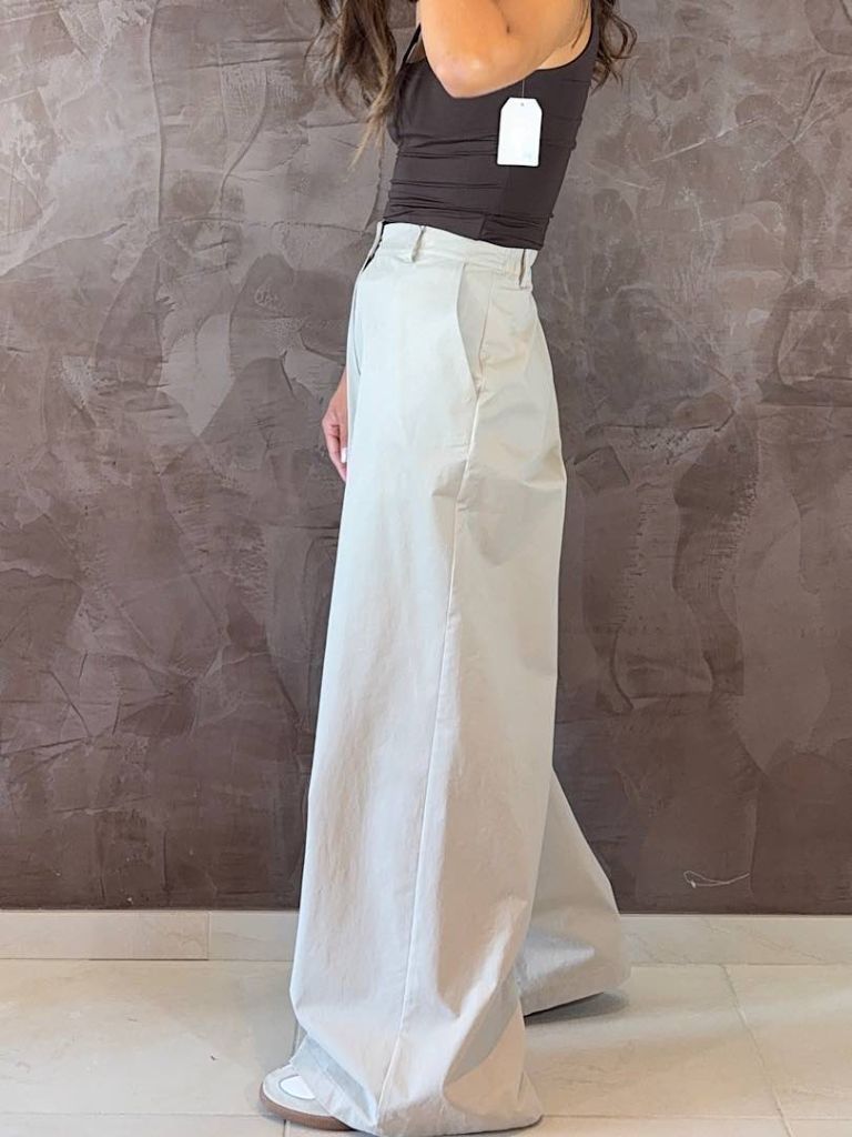 Pantalone palazzo in cotone