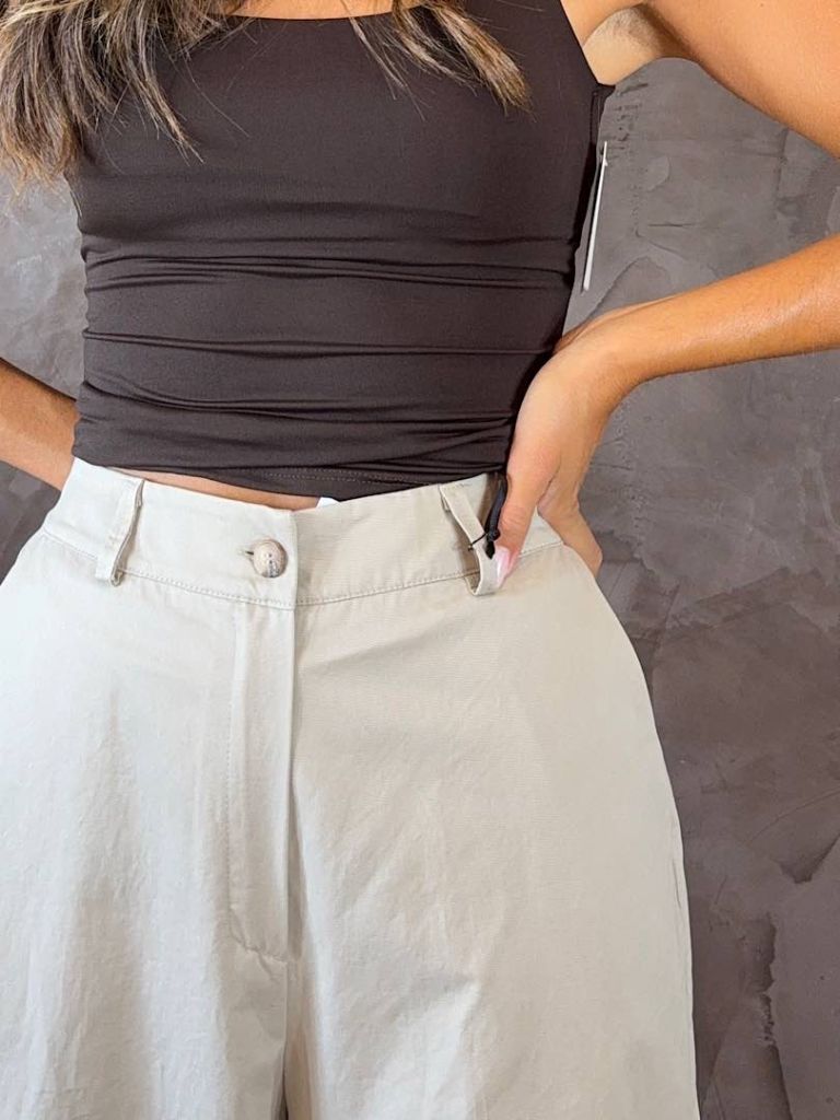 Pantalone palazzo in cotone