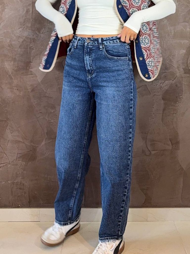 Jeans Carrot Blu
