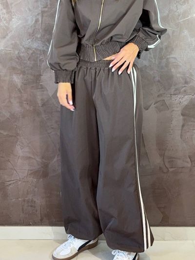 Pantalone Balloon Sporty con Bande