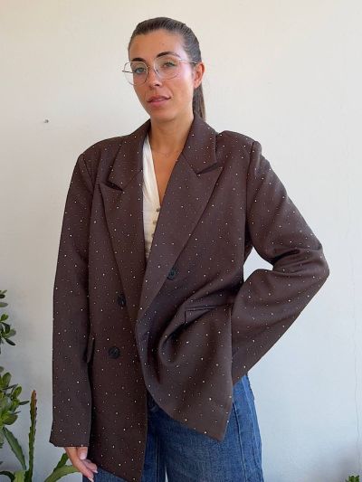 Blazer ShineDoppiopetto Oversize