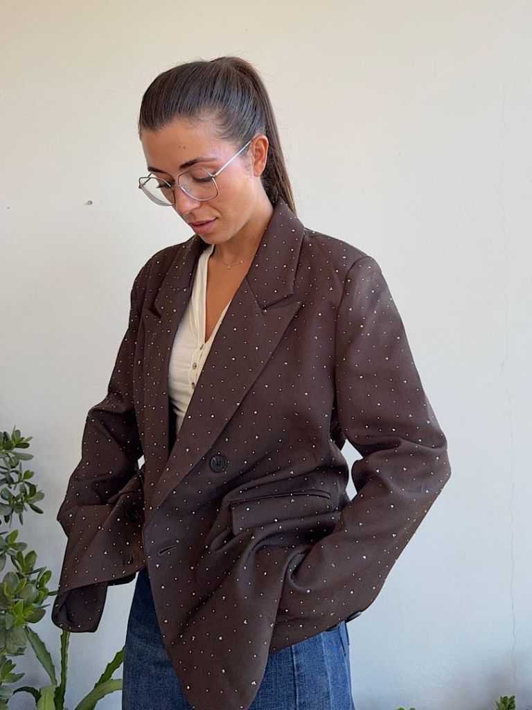 Blazer ShineDoppiopetto Oversize