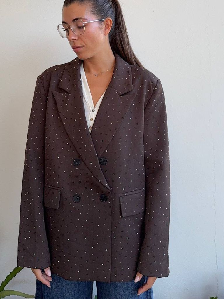 Blazer ShineDoppiopetto Oversize