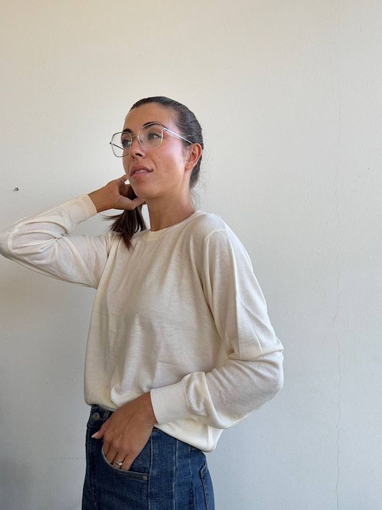 Maglioncino Giselle Girocollo in Misto Lana