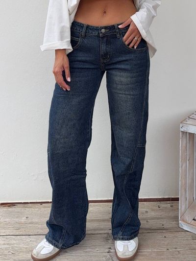 Jeans Ballon vita bassa