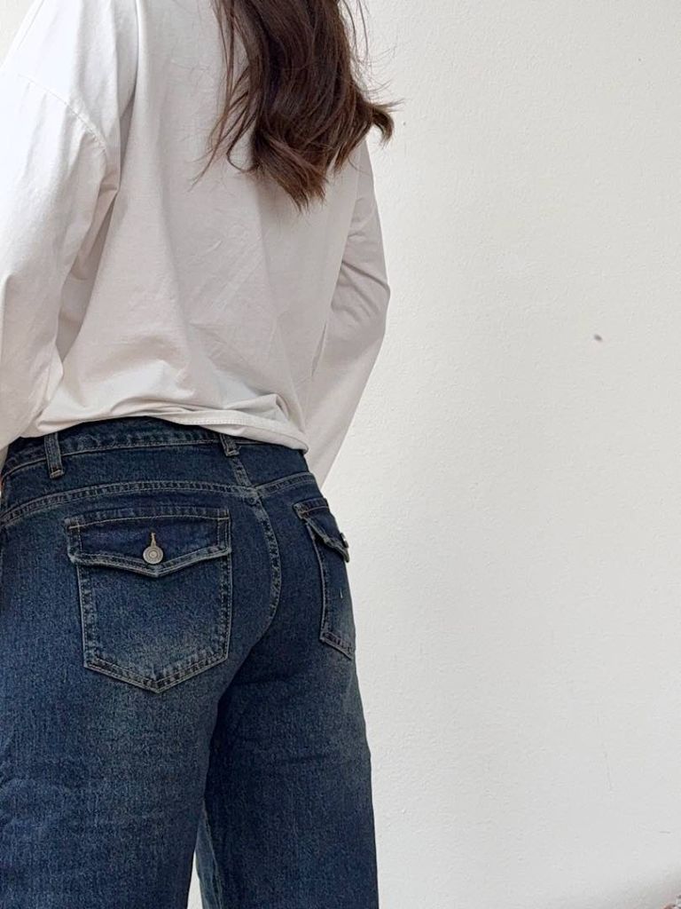 Jeans Ballon vita bassa