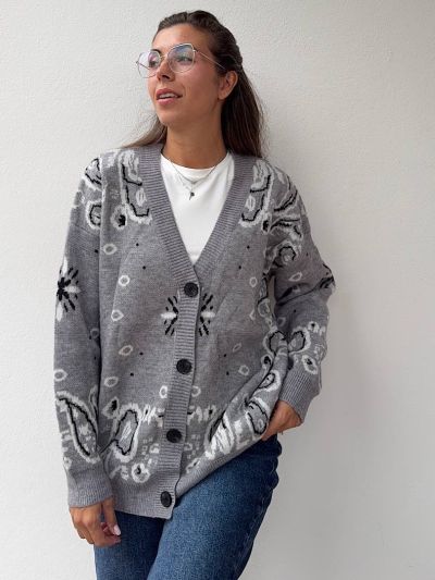 Cardigan Bandana Grey