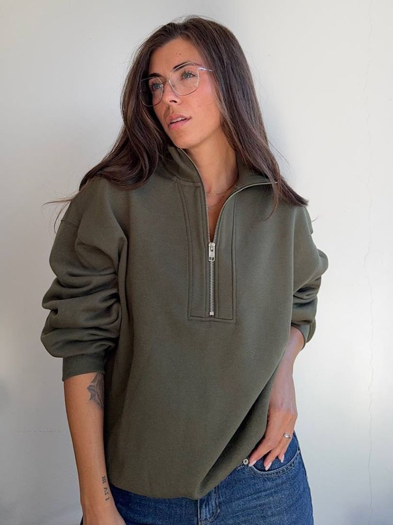 Felpa Isla Mezza Zip