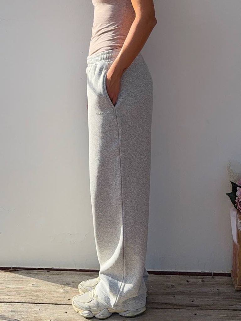 Pantalone Studio Grigio Wide Leg