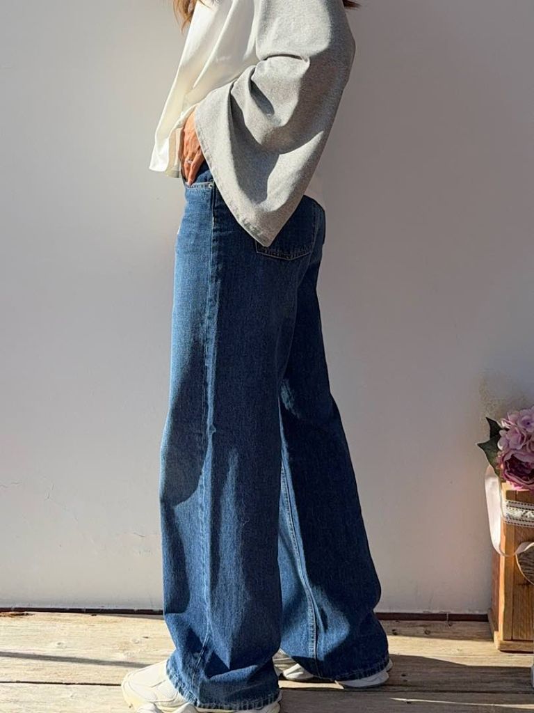 Jeans Palermo Vita Bassa Wide Leg