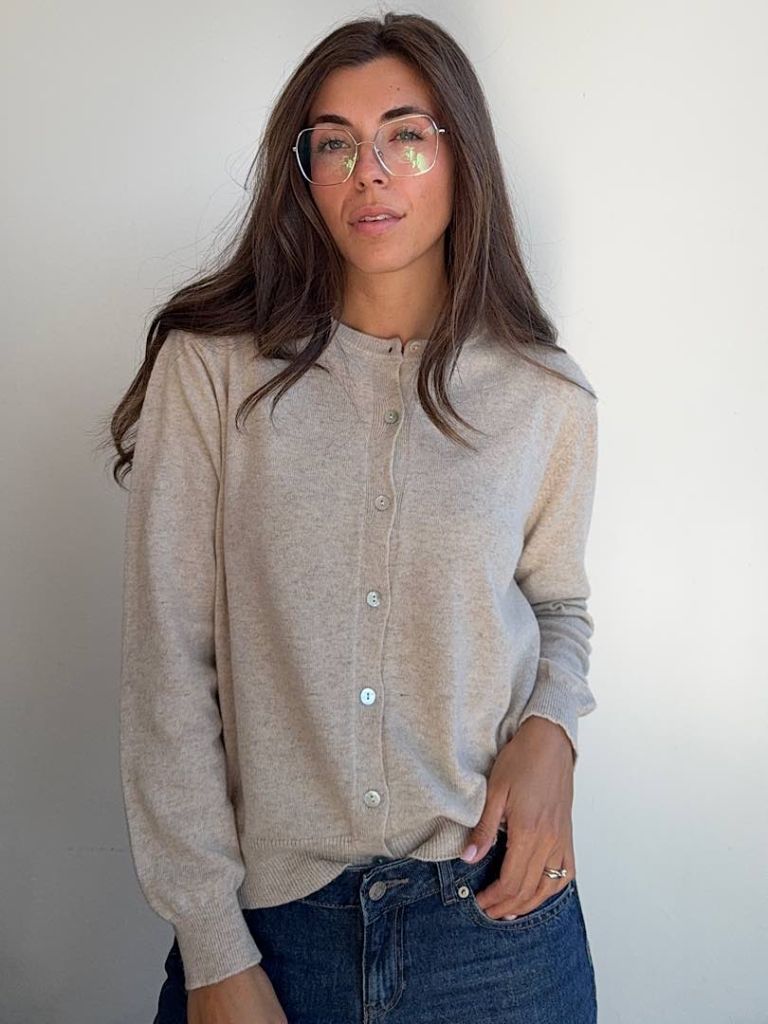 Cardigan Angela Misto Cashmere e Lana