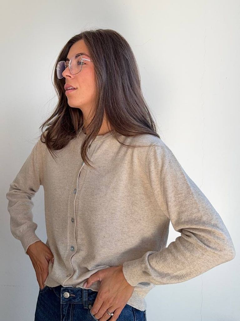 Cardigan Angela Misto Cashmere e Lana