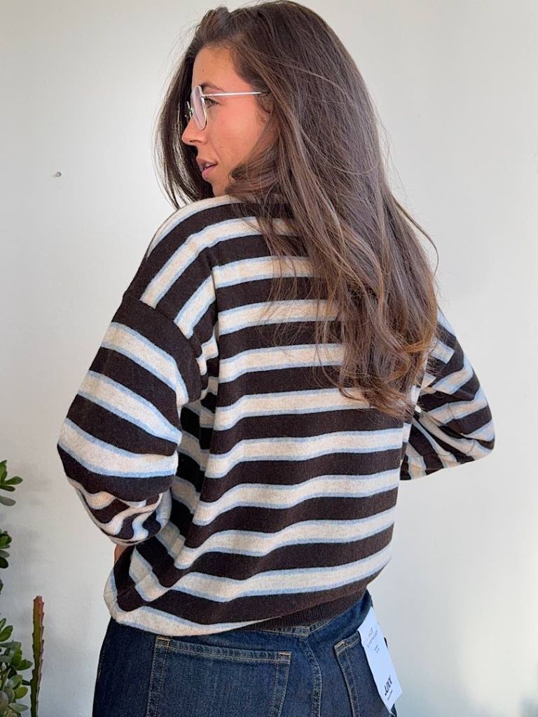 Maglioncino Lorelai Azzurro Misto Cashmere