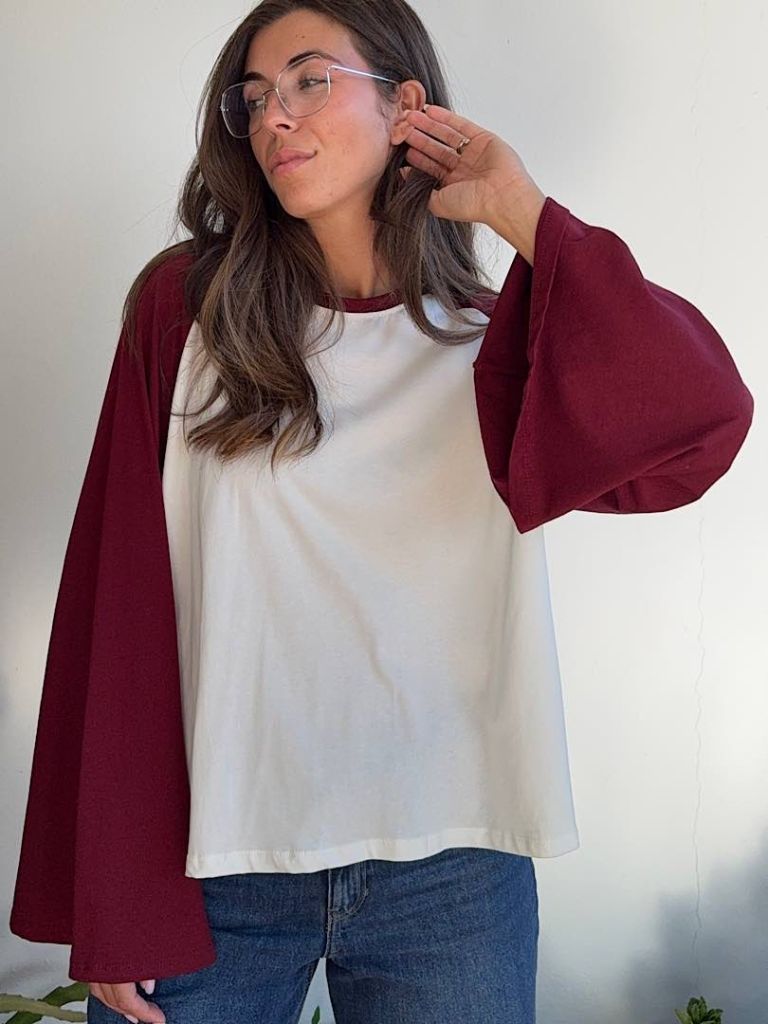 Maglia Bicolor Bordeaux
