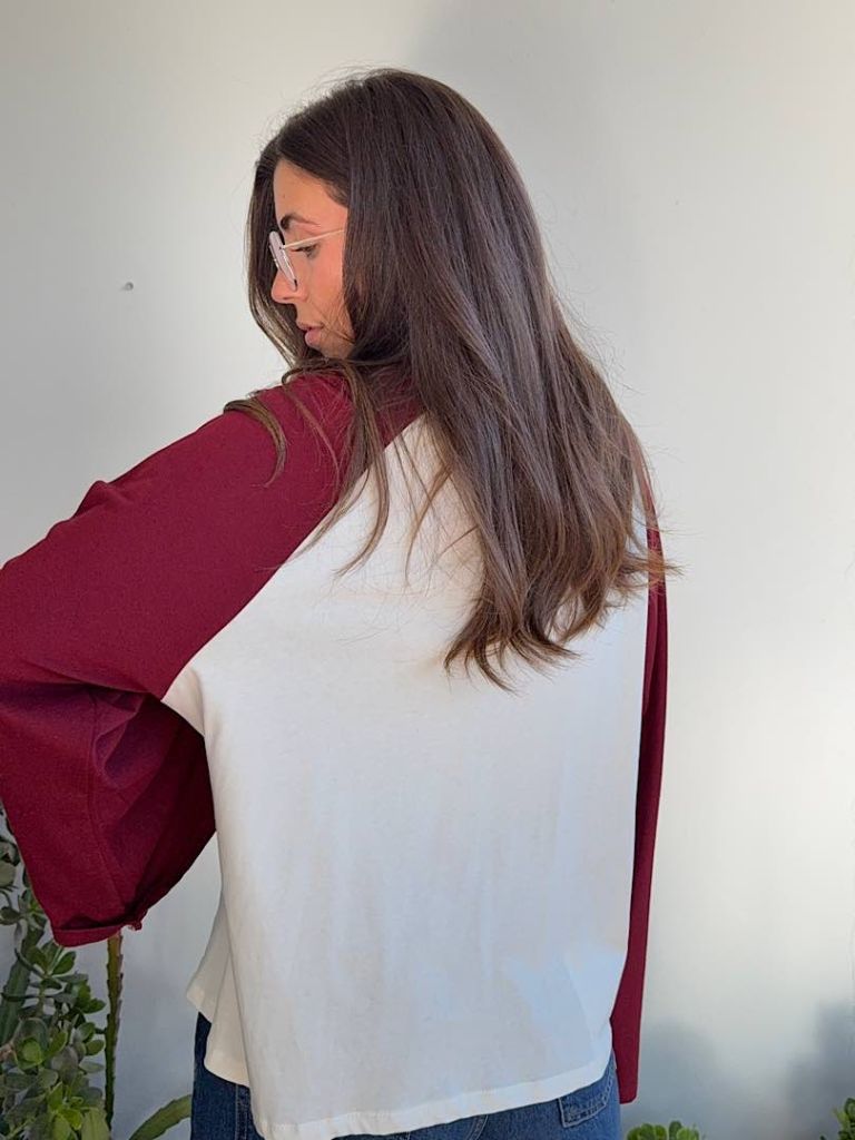 Maglia Bicolor Bordeaux