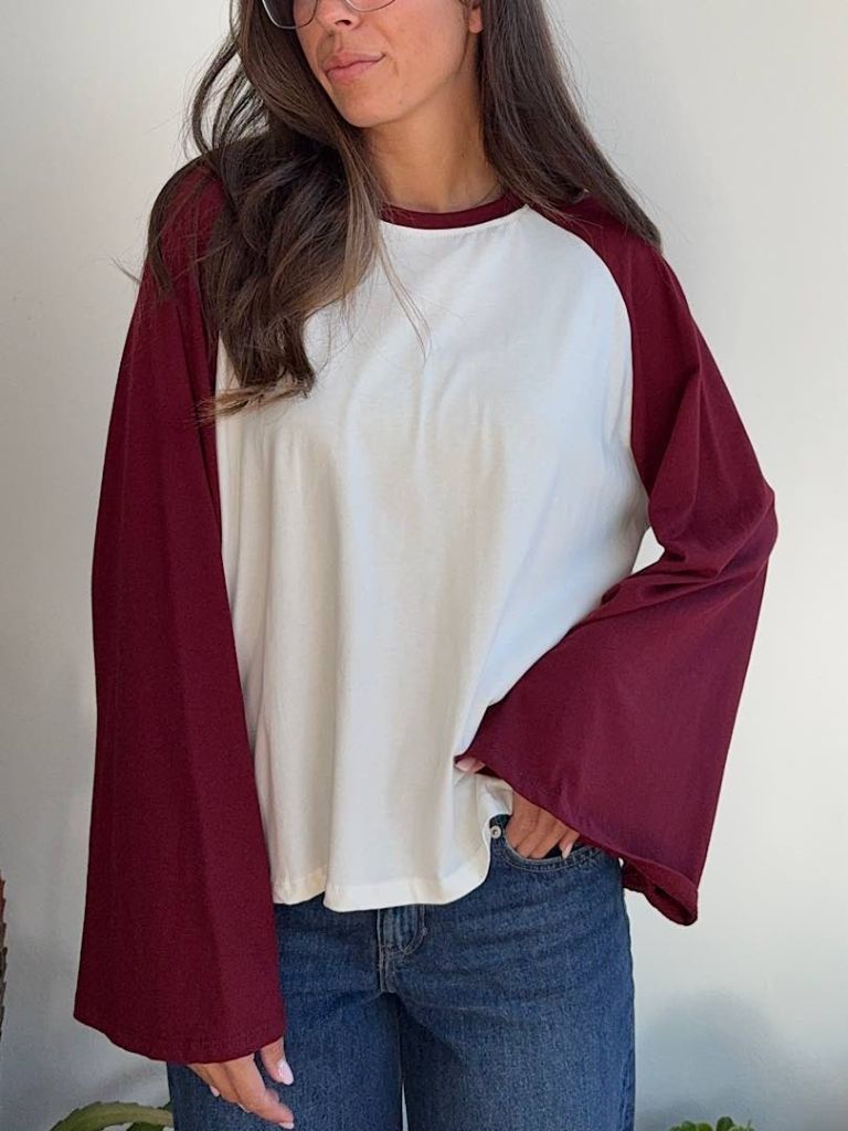 Maglia Bicolor Bordeaux