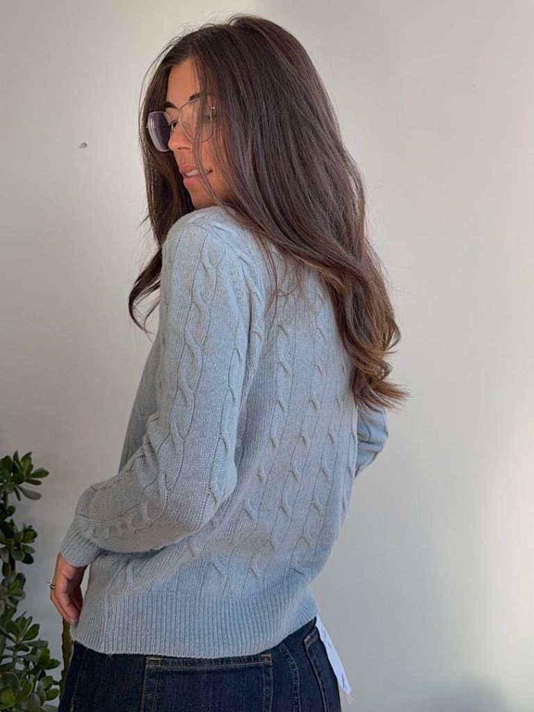 Maglioncino Susy a Trecce Misto Cashmere e Lana