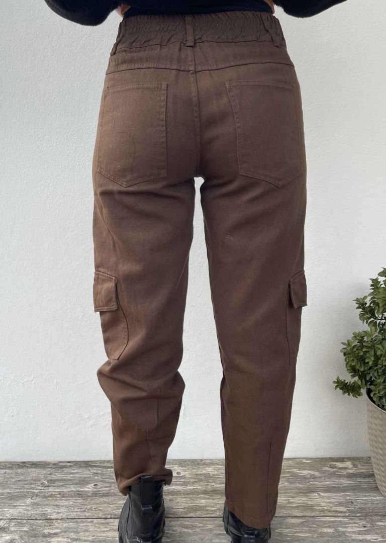 Jeans Cargo Ovetto Marrone