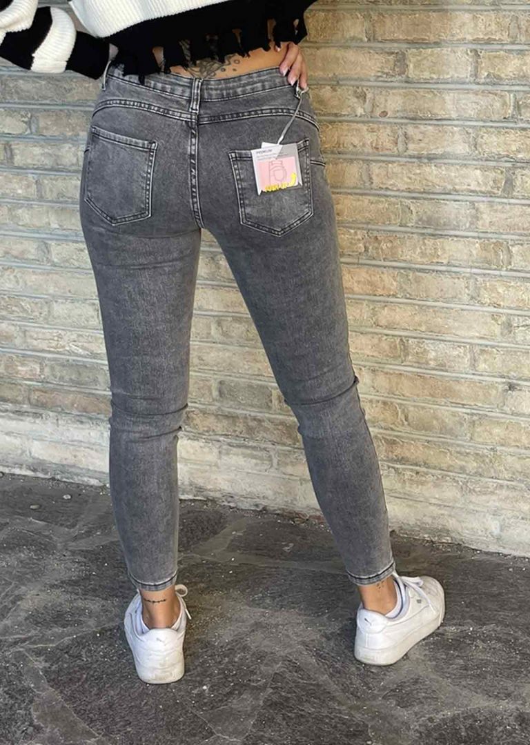 Jeans Skinny Grigio